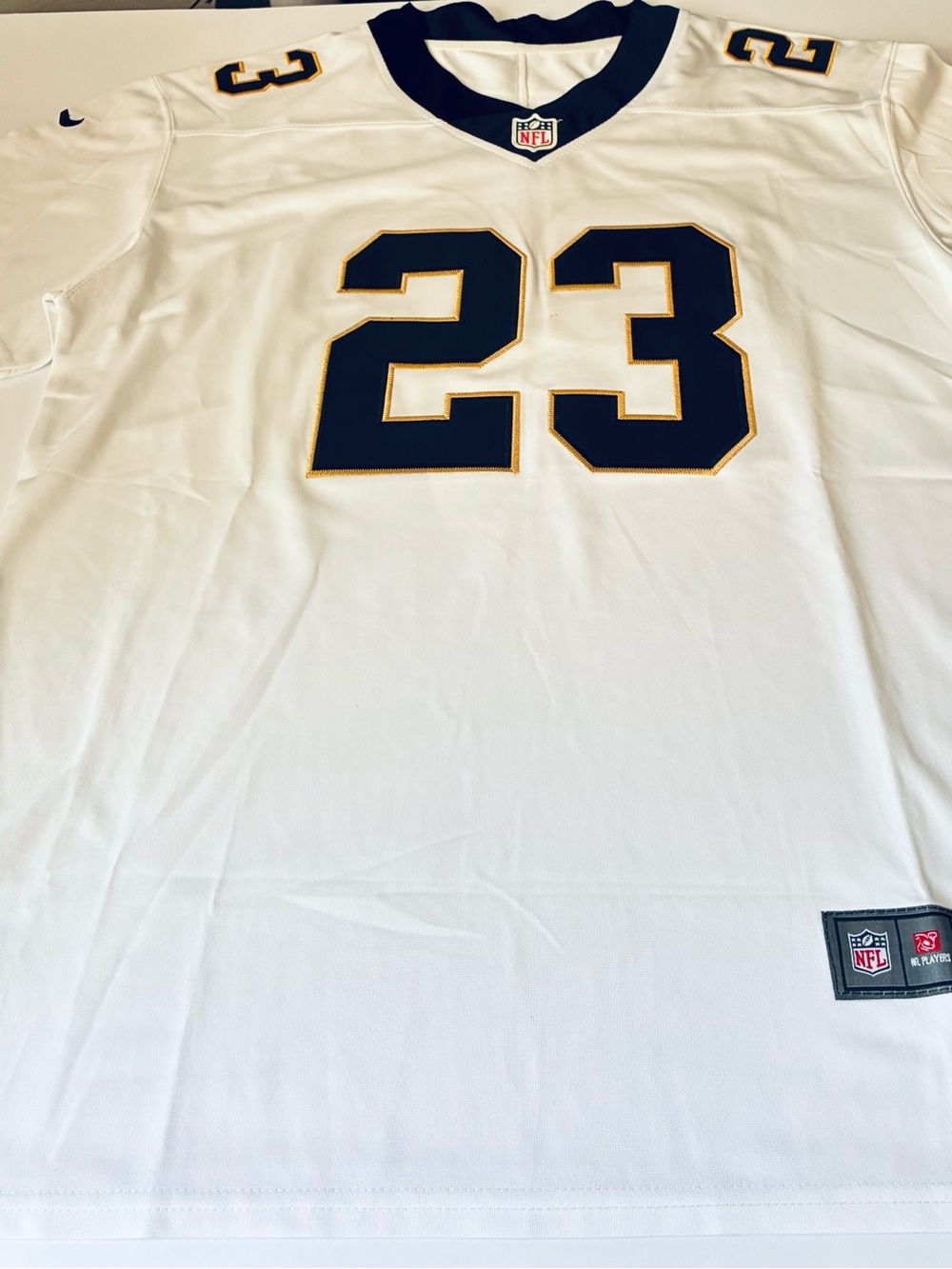 LATTIMORE # 23 Saints New Orleans Jersey Large Size. Color White/ Black/Gold